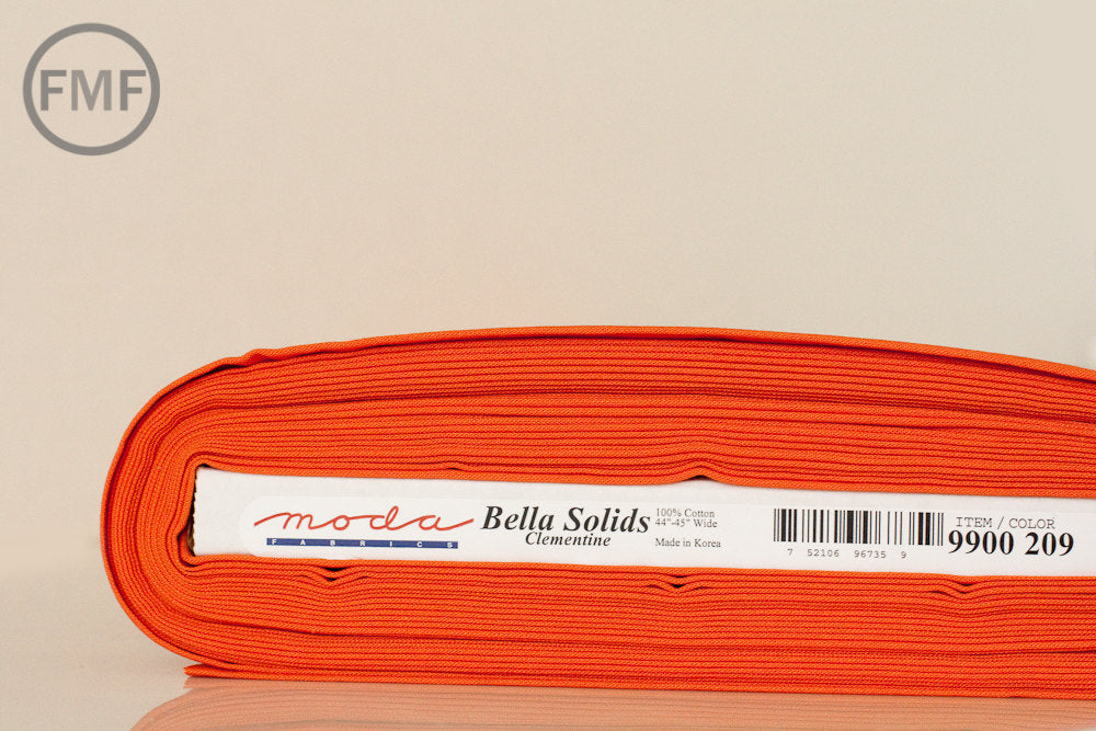 Clementine Bella Cotton Solid Fabric from Moda, 9900 209