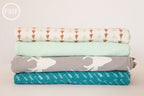 Hello Bear KNIT Follow Me Moonlight, Bonnie Christine, Art Gallery Fabrics, Cotton and Spandex Fabric, K-4436