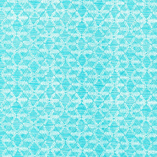 Load image into Gallery viewer, Biology Structure in Turquoise, Sarah Watson, 100% GOTS-Certified Organic Cotton, Cloud9 Fabrics, 126003
