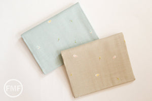 Yuwa Birds in Natural, Sawayaka Do Emiko's Collection, Double Gauze Cotton Fabric, Yuwa Fabrics, 912399C