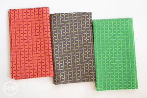 Charms Bamboo in Green, Ellen Baker for Kokka Fabrics, Double Gauze Cotton Fabric, JG-42100-102B