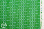 Charms Bamboo in Green, Ellen Baker for Kokka Fabrics, Double Gauze Cotton Fabric, JG-42100-102B