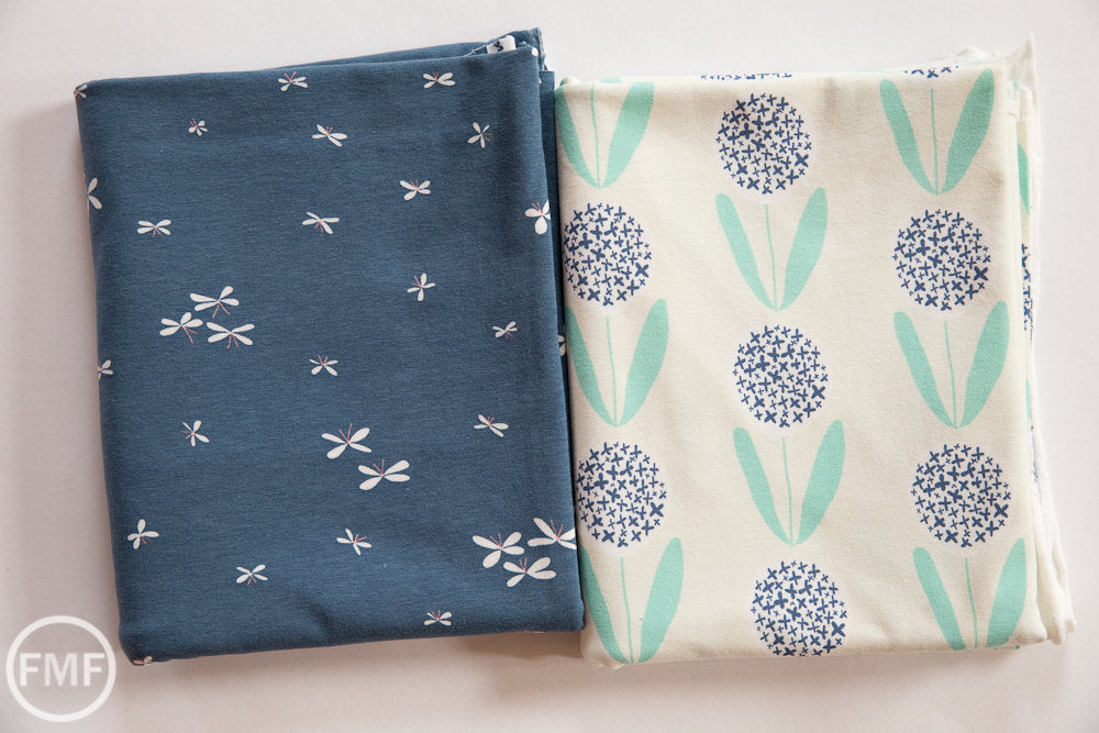 Curiosities KNIT Candied Lollies in Mint, Jeni Baker, Art Gallery Fabrics, Cotton and Spandex Fabric, K-29139