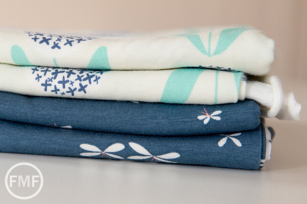 Curiosities KNIT Candied Lollies in Mint, Jeni Baker, Art Gallery Fabrics, Cotton and Spandex Fabric, K-29139