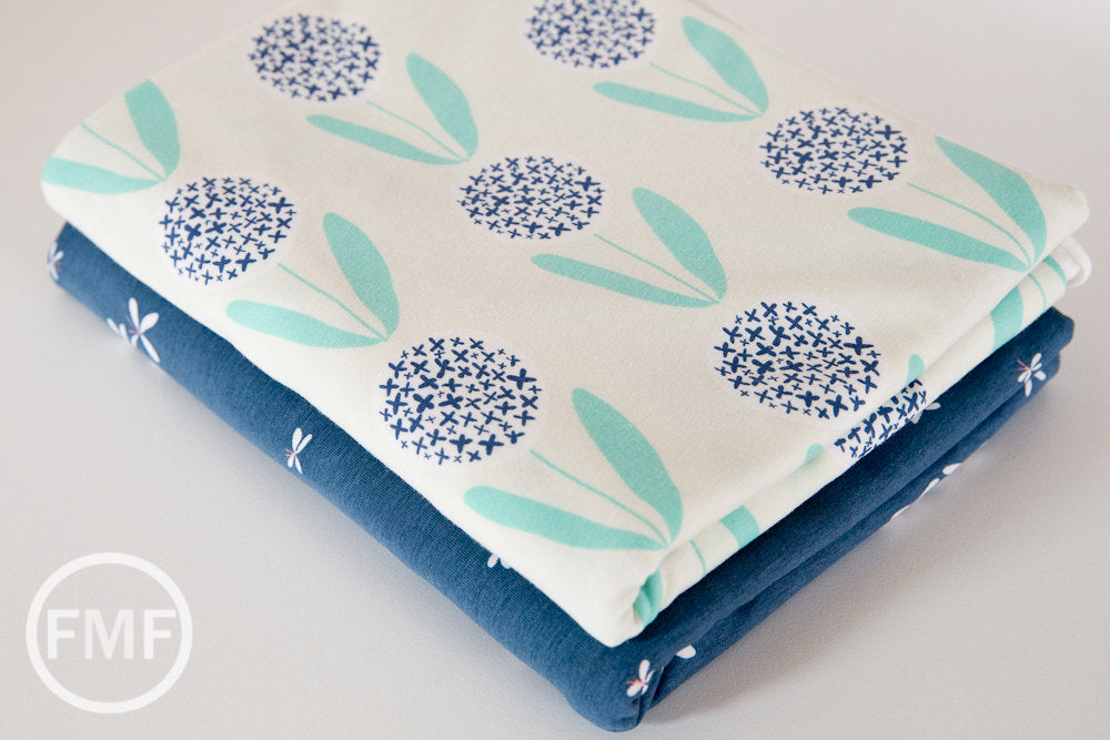 Curiosities KNIT Candied Lollies in Mint, Jeni Baker, Art Gallery Fabrics, Cotton and Spandex Fabric, K-29139