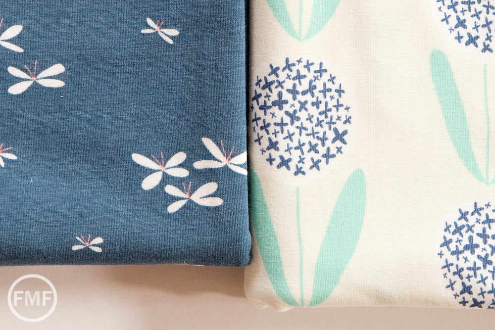 Curiosities KNIT Candied Lollies in Mint, Jeni Baker, Art Gallery Fabrics, Cotton and Spandex Fabric, K-29139