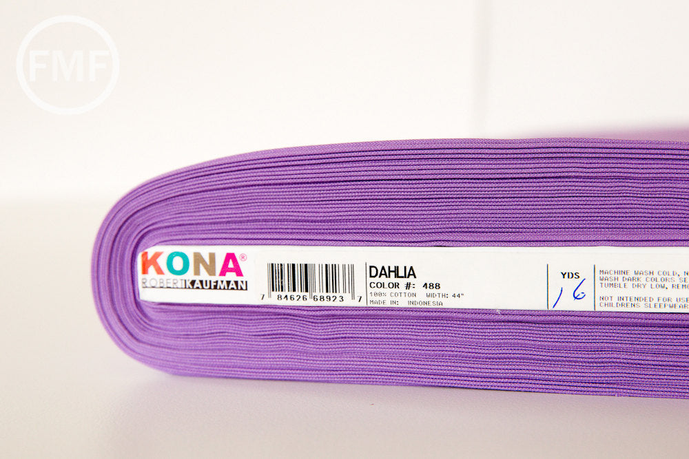 Dahlia Kona Cotton Solid Fabric from Robert Kaufman, K001-488