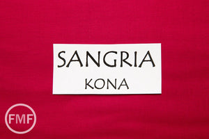 Sangria Kona Cotton Solid Fabric from Robert Kaufman, K001-481