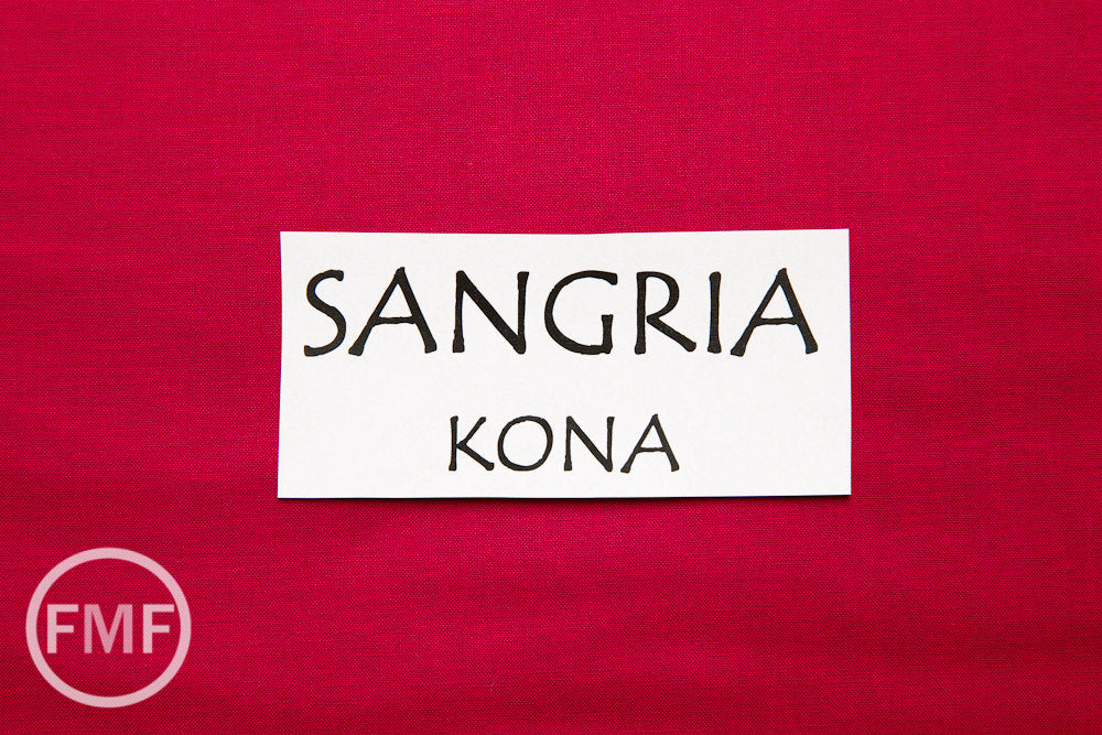 Sangria Kona Cotton Solid Fabric from Robert Kaufman, K001-481