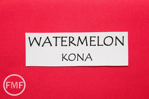 Watermelon Kona Cotton Solid Fabric from Robert Kaufman, K001-1384
