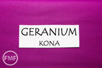 Geranium Kona Cotton Solid Fabric from Robert Kaufman, K001-473