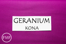 Load image into Gallery viewer, Geranium Kona Cotton Solid Fabric from Robert Kaufman, K001-473
