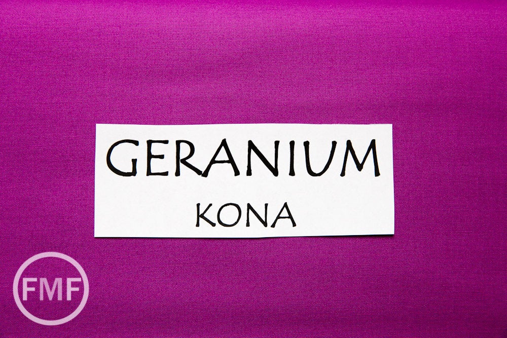 Geranium Kona Cotton Solid Fabric from Robert Kaufman, K001-473