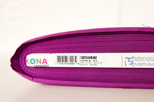 Geranium Kona Cotton Solid Fabric from Robert Kaufman, K001-473