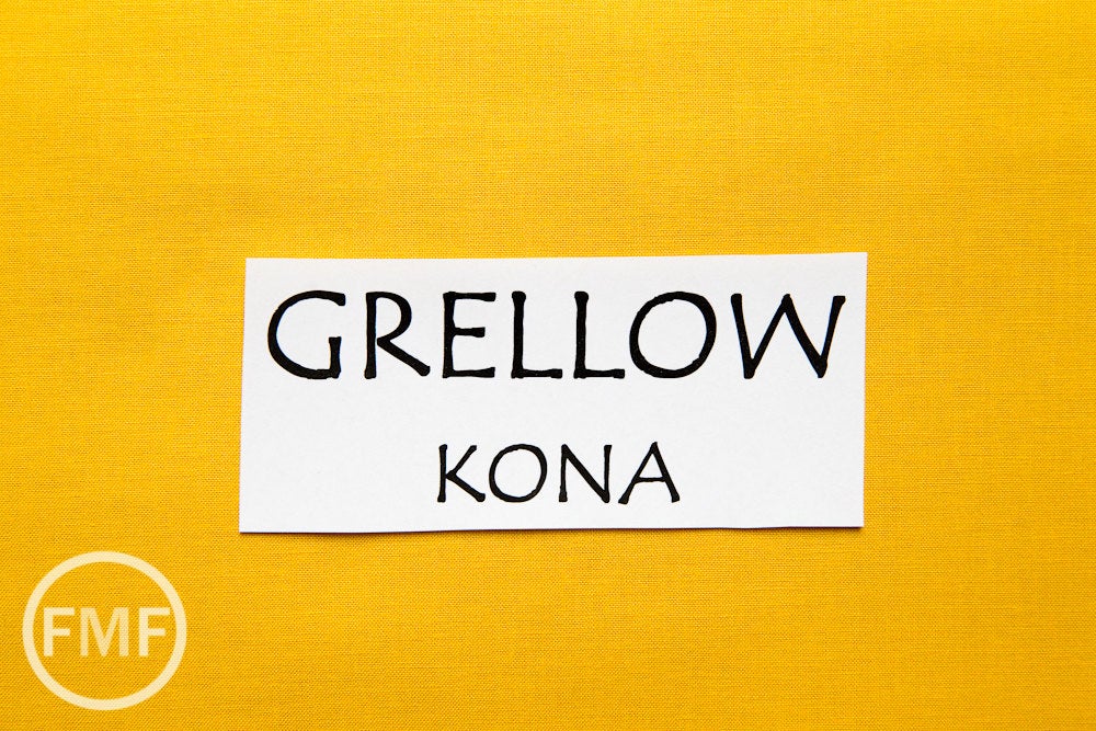 Grellow Kona Cotton Solid Fabric from Robert Kaufman, K001-476