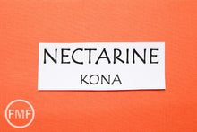Load image into Gallery viewer, Nectarine Kona Cotton Solid Fabric from Robert Kaufman, K001-496
