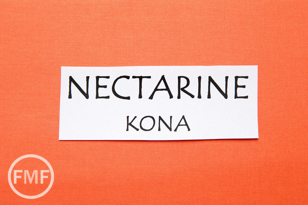 Nectarine Kona Cotton Solid Fabric from Robert Kaufman, K001-496