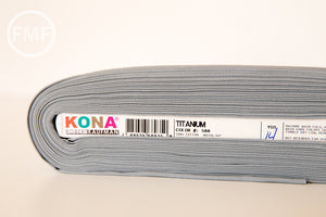 Titanium Kona Cotton Solid Fabric from Robert Kaufman, K001-500