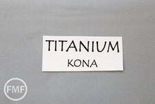 Load image into Gallery viewer, Titanium Kona Cotton Solid Fabric from Robert Kaufman, K001-500
