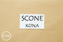 Load image into Gallery viewer, Scone Kona Cotton Solid Fabric from Robert Kaufman, K001-499

