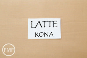 Latte Kona Cotton Solid Fabric from Robert Kaufman, K001-492