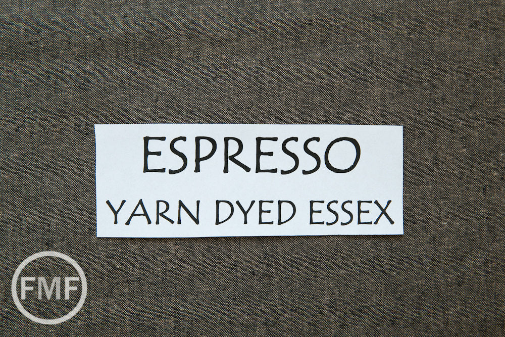 ESPRESSO Yarn Dyed Essex, Linen and Cotton Blend Fabric from Robert Kaufman, E064-1136