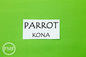 Parrot Kona Cotton Solid Fabric from Robert Kaufman, K001-498
