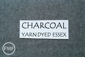CHARCOAL Yarn Dyed Essex, Linen and Cotton Blend Fabric from Robert Kaufman, E064-1071