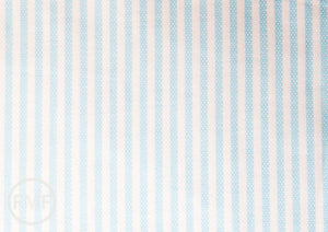 Animal ABCs Dotty Stripes in Baby Blue, Alyssa Thomas, Penguin and Fish, 100% Organic Cotton, Clothworks, Y-1690-29
