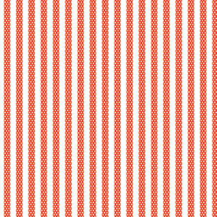 12-Inch End of Bolt Remnant Animal ABCs Dotty Stripes in Red, Alyssa Thomas, Penguin and Fish, 100% Organic Cotton, Clothworks, Y-1690-79