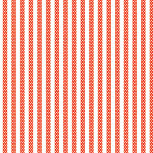 Animal ABCs Dotty Stripes in Red, Alyssa Thomas, Penguin and Fish, 100% Organic Cotton, Clothworks, Y-1690-79