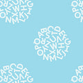 Animal ABCs Letter Dots in Blue, Alyssa Thomas, Penguin and Fish, 100% Organic Cotton, Clothworks, Y-1692-97