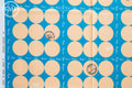 Suzuko Koseki French Small Dot in Blue and Peach, Yuwa Fabric, 100% Cotton Japanese Fabric