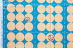 Suzuko Koseki French Small Dot in Blue and Peach, Yuwa Fabric, 100% Cotton Japanese Fabric
