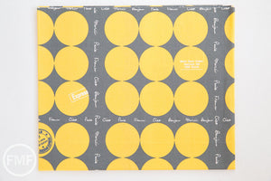 Suzuko Koseki French Small Dot in Grey and Yellow, Yuwa Fabric, 100% Cotton Japanese Fabric