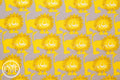 Hokkoh Lions in Yellow, Hokkoh Fabrics, 100% Cotton Twill Fabric, 71-205-3D