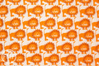 Hokkoh Lions in Orange, Hokkoh Fabrics, 100% Cotton Twill Fabric, 71-205-3A