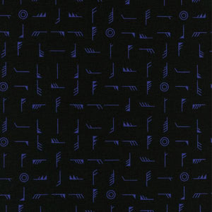 Zephyr 40 Knots in Midnight, Rashida Coleman Hale, Cotton+Steel, RJR Fabrics, 100% Cotton Fabric, 1925-2