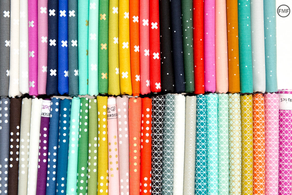 Dottie in Caviar, Cotton+Steel Basics, Rashida Coleman Hale, RJR Fabrics, 100% Cotton Fabric, 5002-011