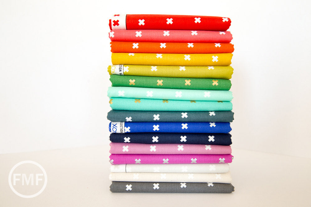 XOXO in On the Rocks, Cotton+Steel Basics, Rashida Coleman Hale, RJR Fabrics, 100% Cotton Fabric, 5001-003