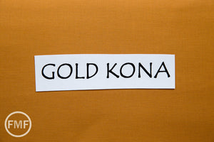 Gold Kona Cotton Solid Fabric from Robert Kaufman, K001-1154