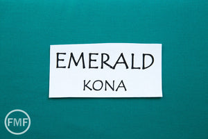 Emerald Kona Cotton Solid Fabric from Robert Kaufman, K001-1135