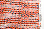 Framework Quarter Circles in Coral, Ellen Baker for Kokka Fabrics, Double Gauze Cotton Fabric, JG-41800-801B