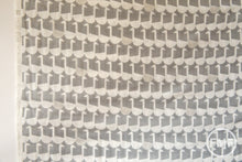 Load image into Gallery viewer, Framework Sitting Geese in Grey, Ellen Baker for Kokka Fabrics, Double Gauze Cotton Fabric, JG-41800-802A
