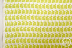 Framework Sitting Geese in Chartreuse, Ellen Baker for Kokka Fabrics, Double Gauze Cotton Fabric, JG-41800-802B