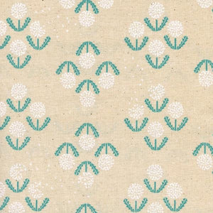 Zephyr Puff in Teal, Rashida Coleman Hale, Cotton+Steel, RJR Fabrics, 100% Unbleached Cotton Fabric, 1919-2