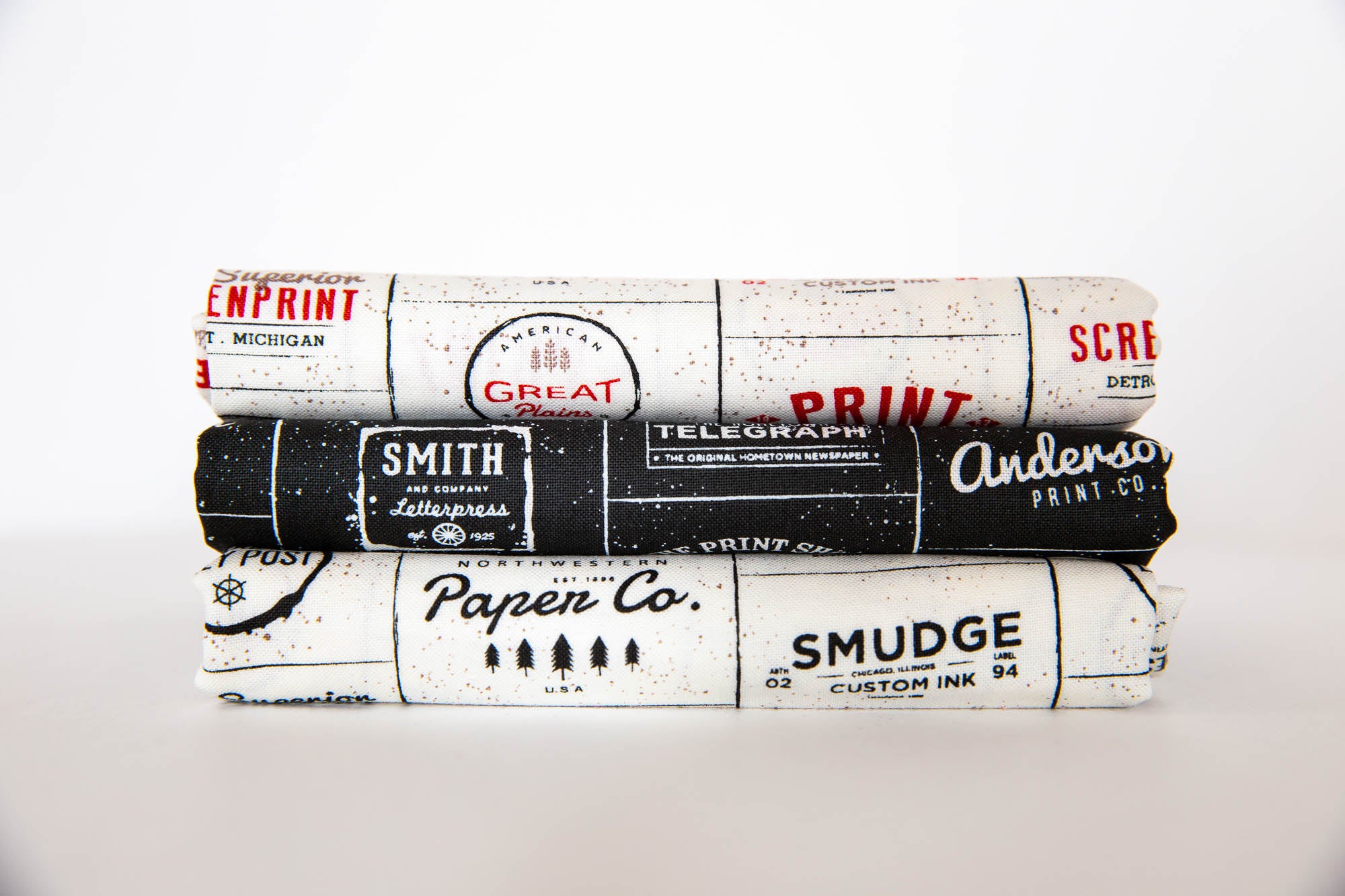 Print Shop Logos Bundle, 3 Pieces, Sweetwater, Moda Fabrics, 5740