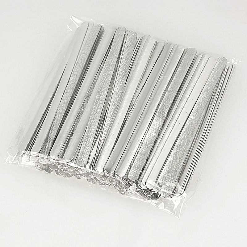 Nose Bars - Flexible Aluminum Nose Bars with iron on backing. .25" x 3.5"