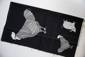 Farm Charm Panel in Black and White, Gingiber, Moda Fabrics, 48290 21