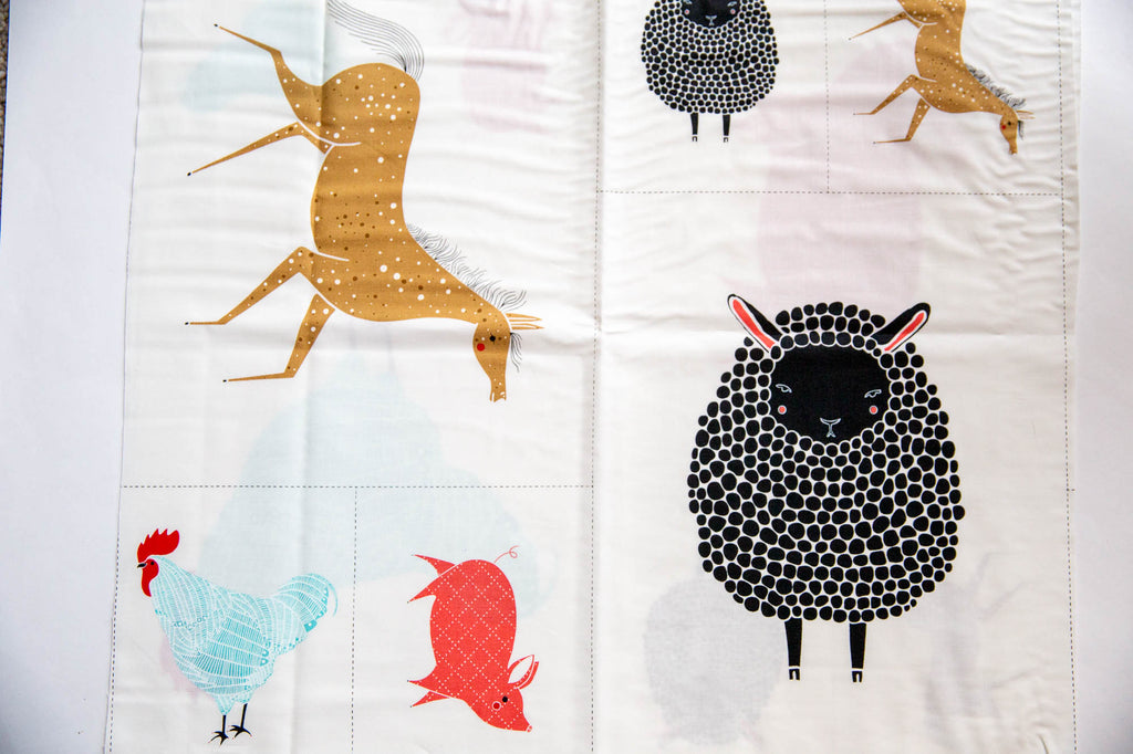 Farm Charm Panel in Multi, Gingiber, Moda Fabrics, 48290 11